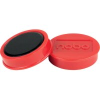 NOBO Aimant ronde 38mm 1915307 rouge 10 pcs.