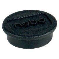 NOBO Magnet rund 24mm 1915291 schwarz 10 Stück