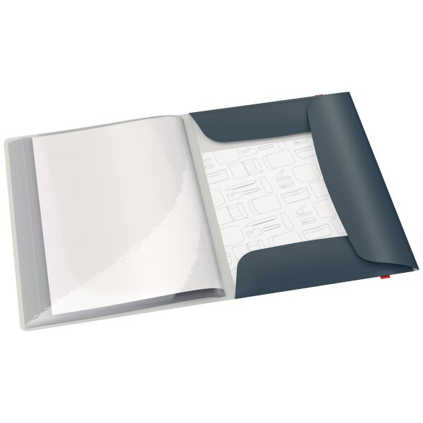 LEITZ Sichtbuch Cosy PP A4 4670-00-89 grau 20 Hüllen