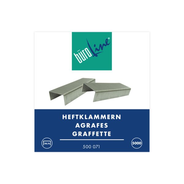 B&Uuml;ROLINE Agrafes 24/6mm 500071 5000 pcs.