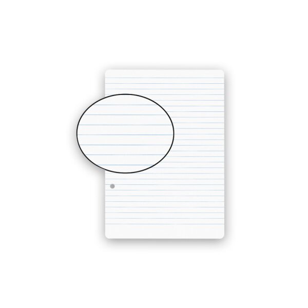 BIELLA Feuilles de rechange A5 45052100U blanc, ligné,2-trous 100flls.