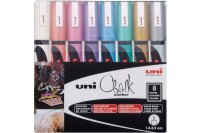 UNI-BALL Chalk Marker 1.8-2.5mm PWE-5M METALLIC 8C 8 pcs....