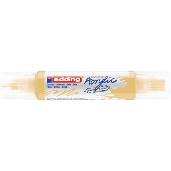 EDDING Acrylmarker 5400 double liner 5400-915 pastel yellow
