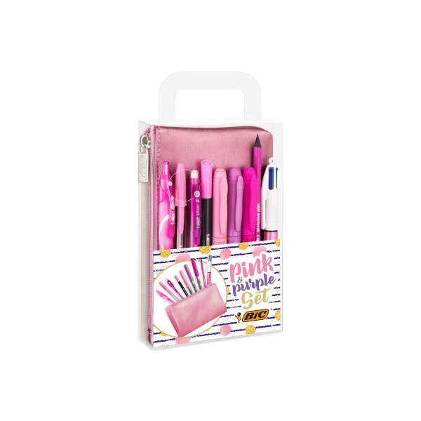 BIC Schreibset Pink &amp; Pure 964280 9 St&uuml;ck, rosa