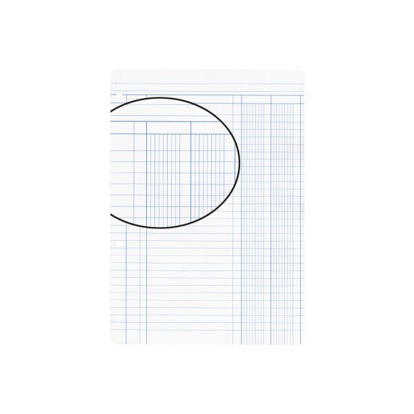 BIELLA Feuilles de rechange A4 45044900U blanc,regl. 9,4-trous 100flls.