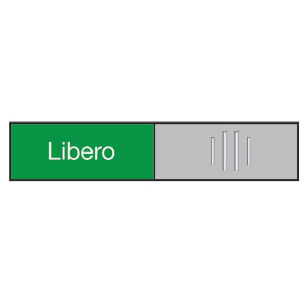 BEREC T&uuml;rschild 27,4x102mm 314.083 Alu, Libero-Occupato