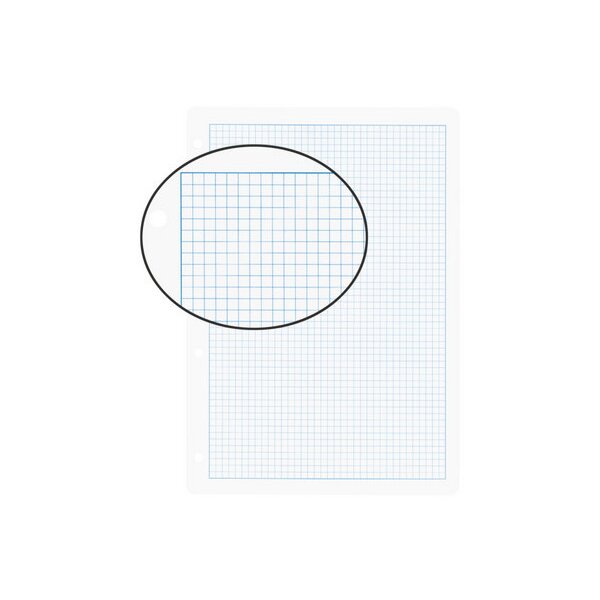 BIELLA Feuilles de rechange A4 45144400U blanc,qua.4mm,4-trous 100flls.