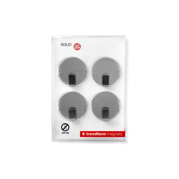 TRENDFORM Magnethaken SOLID MM4615 4er Set, Edelstahl