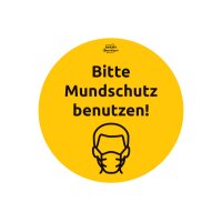 AVERY ZWECKFORM Hinweis-Aufkleber DE 20cm 49404 Mundschutz 12 Stück