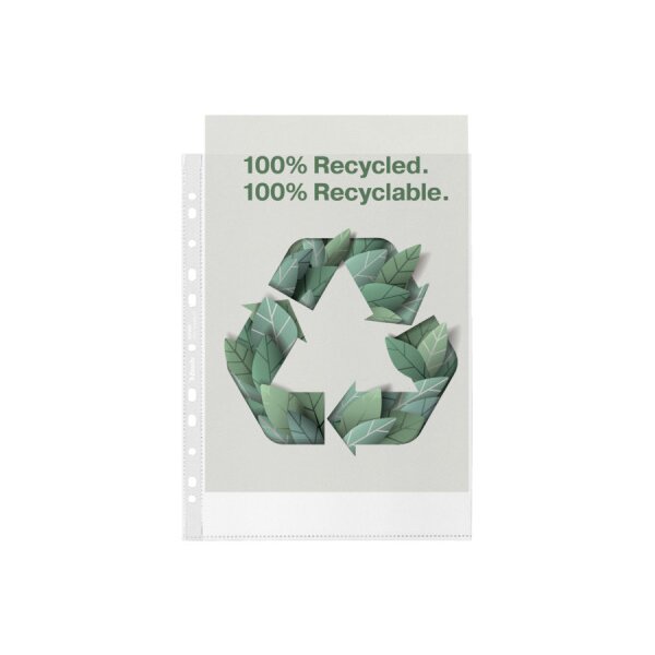 LEITZ Dossier PP Recycle A4 627493 transparent, 70my 100 pcs.