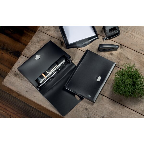 LEITZ Dossier project Reycle A4 4624-00-95 noir, PP 5 comp.