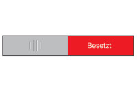 BEREC Türschild 37,4x152mm 314.087 Alu, Frei-Besetzt