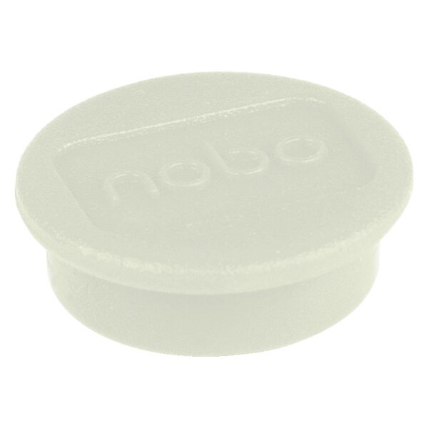 NOBO Magnet rund 24mm 1915294 weiss 10 St&uuml;ck