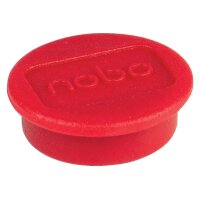 NOBO Magnet rund 13mm 1915286 rot 10 Stück