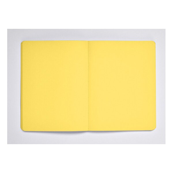NUUNA Notizbuch NOT WHITE L LIGHT A5 350054990 gelb, blanco 88 Blatt