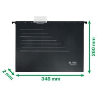 LEITZ Hängemappe Recycle A4 1921-00-95 schwarz, Karton