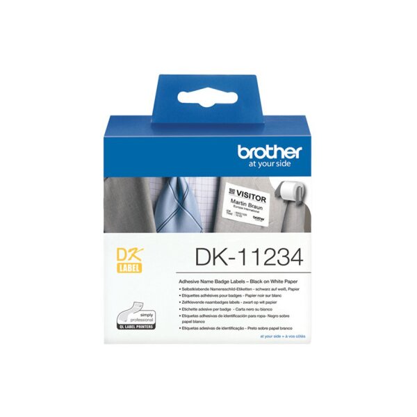 PTOUCH Étiquettes adhésives 60x86mm DK-11234 QL-700/110 260 pc./rouleau