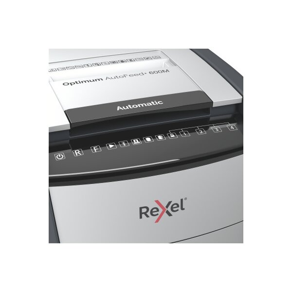 REXEL Destructeur docu. Optimum AF+ 2020600MCH 600M, P-5, 110lt
