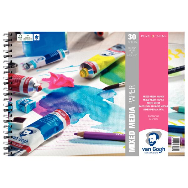 VAN GOGH MIX MED Papier A4 93120002 Mix Media FSCM80 30 Blatt