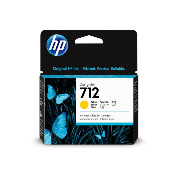 HP Tintenpatrone 712 yellow 3ED69A DesignJet T230/250/630 29ml