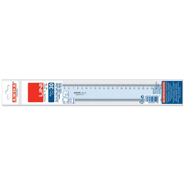 ARDA Massstab UNI 30cm 28930SS transparent