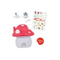ALLC Veilleuse avec Sticker NLDEPI17 Mushroom rouge...