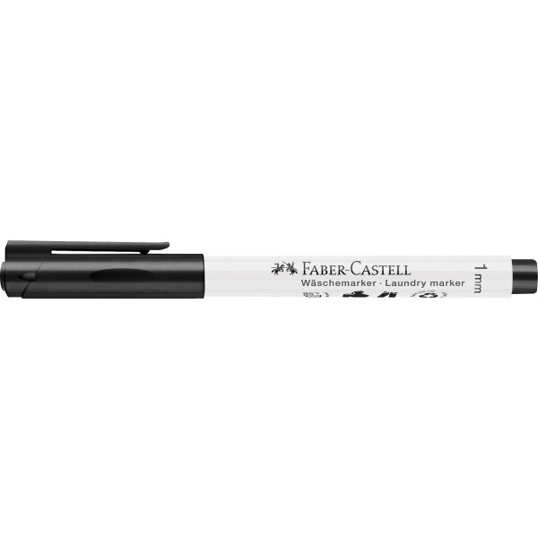 FABER-CASTELL Marqueurs textiles 1mm 159502 noir