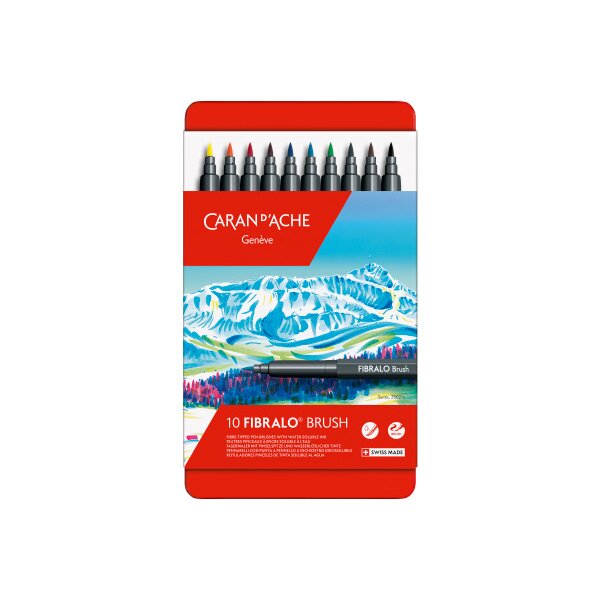 CARAN DACHE Classic Fibralo Brush 0.5-5mm 186.310 10 Farben ass.