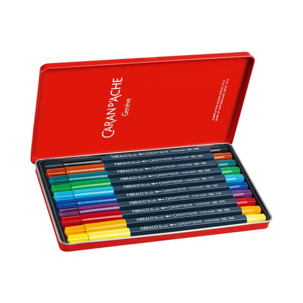 CARAN DACHE Classic Fibralo Brush 0.5-5mm 186.310 10 couleurs ass.