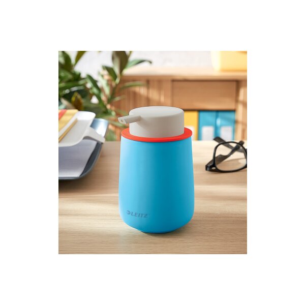 LEITZ Distributeur Cosy 300ml 5404-00-61 bleu, c&eacute;ramique