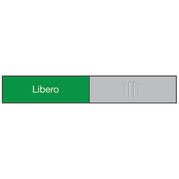 BEREC T&uuml;rschild 37,4x152mm 314.089 Alu, Libero-Occupato