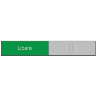 BEREC Türschild 37,4x152mm 314.089 Alu, Libero-Occupato