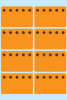 HERMA étiquettes pour surgelés, 26 x 40 mm, orange fluo