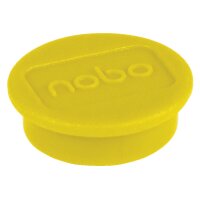 NOBO Magnet rund 13mm 1915288 gelb 10 Stück