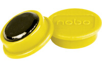 NOBO Aimant ronde 13mm 1915288 jaune 10 pcs.