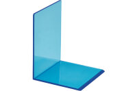 MAUL Serre-livres 10x10x13cm 3513631 transparent bleu 2 pcs.