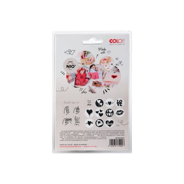 COLOP Stempel 154843 Little NIO Handmade Liebe