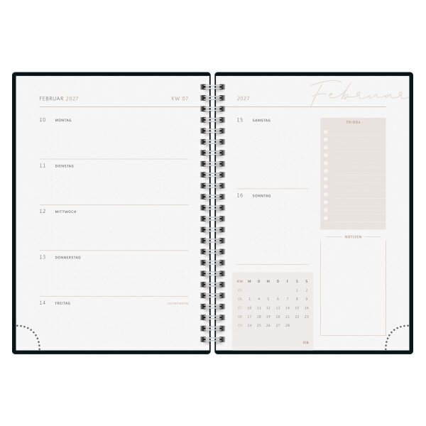RIDOIDE Agenda Design Line 2027 7021407017.27 1S/2P Marble AL 14.8x21cm