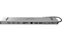 SITECOM USB-C Multi Dock 2xHDMI,VGA CN-389 3x USB-A,LAN,...