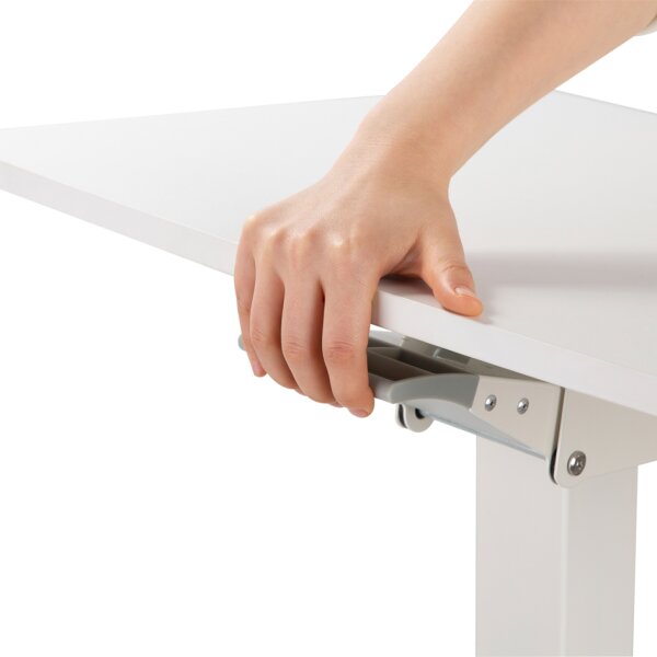 LogiLink Sitz- Steh-Arbeitsplatz, rollbar, weiss