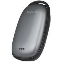 LogiLink Powerbank & chauffe-mains, 4.000 mAh, gris
