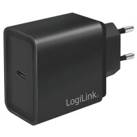 LogiLink USB-Steckdosenadapter, 1x USB-C PD, 18 Watt,schwarz