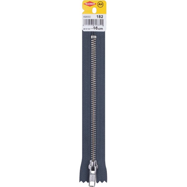 KLEIBER Fermeture à zip, métal, longueur: 120 mm, marine