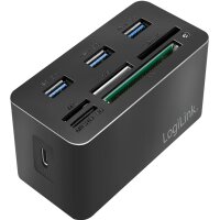 LogiLink Mini station daccueil USB 3.2 (Gen 1), 8 ports