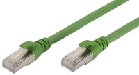 DIGITUS Câble de brassage, Cat.6A, S/FTP, 25,0 m, vert