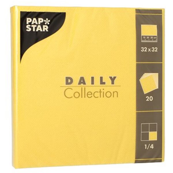 PAPSTAR Lunch-Servietten, 320 x 320 mm, 3-lagig, champagner