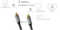 LogiLink Câble USB 3.2, fiche mâle USB-C-mâle USB-C, 1,0 m