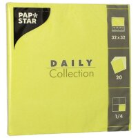 PAPSTAR Serviettes, 320 x 320 mm, 3 couches, noir