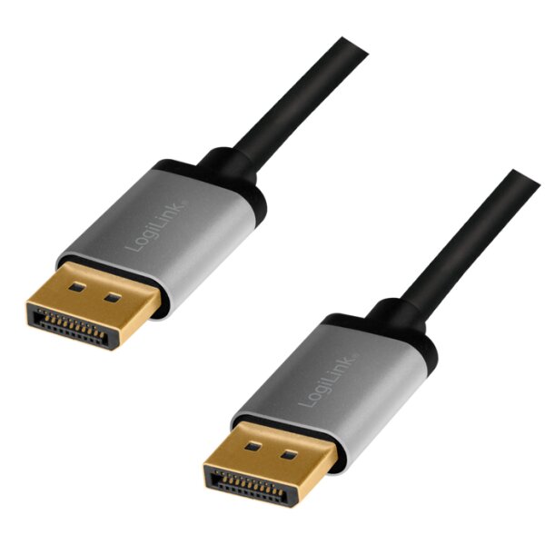 LogiLink Câble DisplayPort 1.2, fiche mâle - mâle, 1,0 m