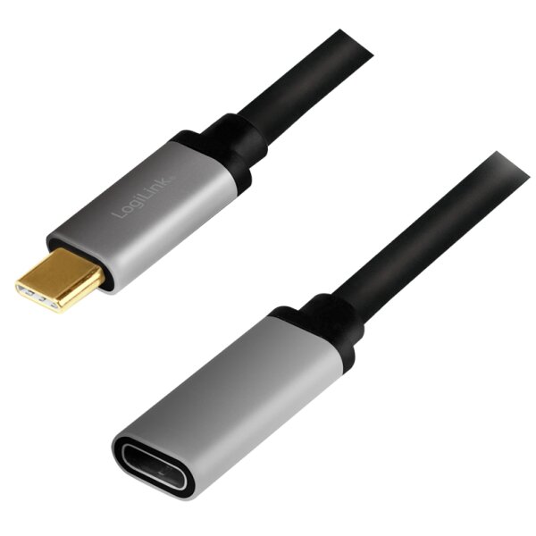 LogiLink C&acirc;ble de rallonge USB 3.2, noir/gris, 0,5 m
